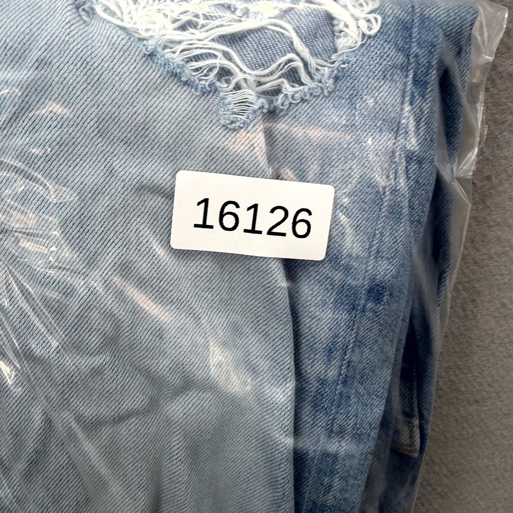 American Eagle Mom Jeans Womens 000 Fits 26x27* Blue Pants Distressed Straight - Picture 13 of 13